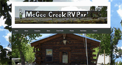 Desktop Screenshot of mcgeecreekrv-campground.com