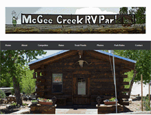 Tablet Screenshot of mcgeecreekrv-campground.com
